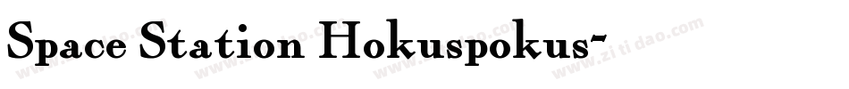 Space Station Hokuspokus字体转换